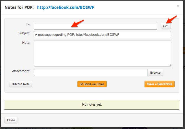 How do I send a POP Note to a Contact? – Brandle